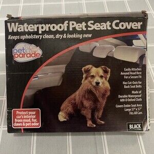New Pet Parade Waterproof Pet Seat Cover Keep Car Seats Clean